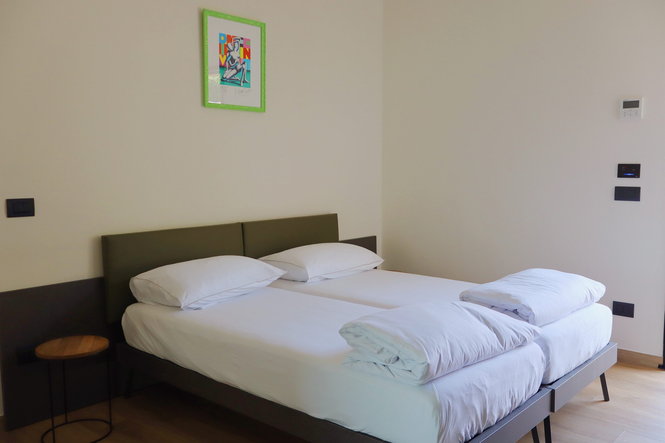 Zona notte monolocale deluxe - Appartamenti Lago d’Iseo